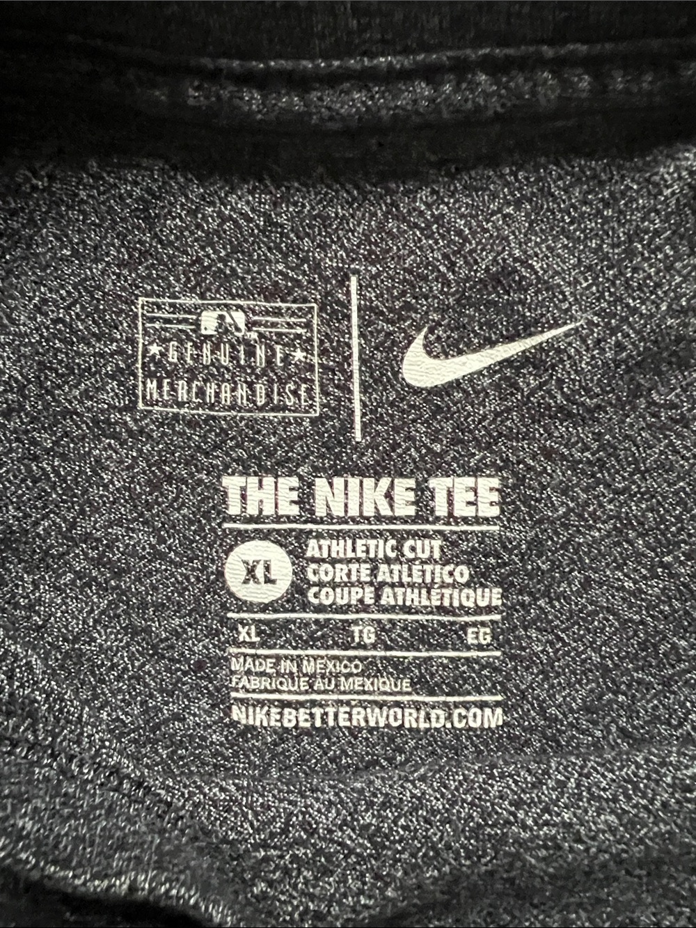 Nike Heather Gray Miami Marlins Short-Sleeve Tee with Multicolor Logo - Picture 3 of 3